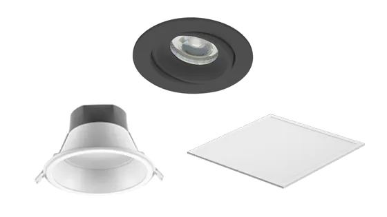 LED-Einbauleuchten: LED-Panel, LED-Deckenspot und LED-Einbaustrahler