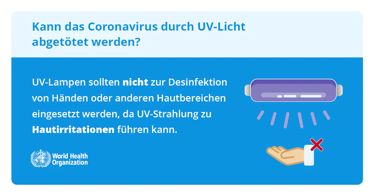 Information der World Health Organisation